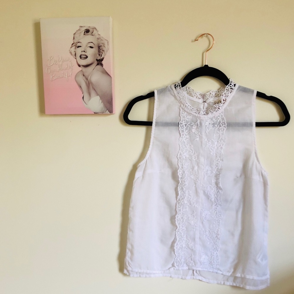 H&M Divided Mesh Blouse